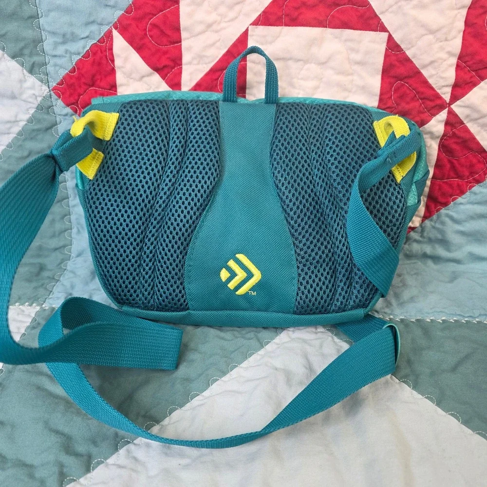 Outdoor Products Teal Ripstop Crossbody Messenger Bag Small Hiking Travel Pack